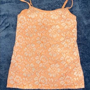 Peach bra tank